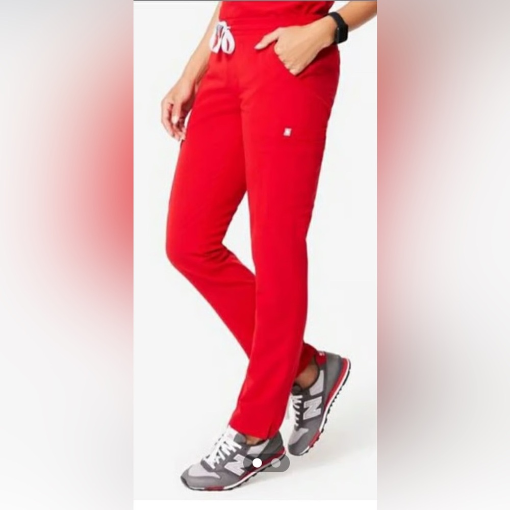 Figs XS Winning Red Yola Scrub Pant